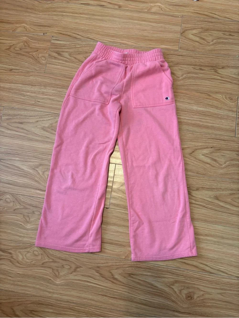 Champion Kids Pink Wide-Leg Sweatpants